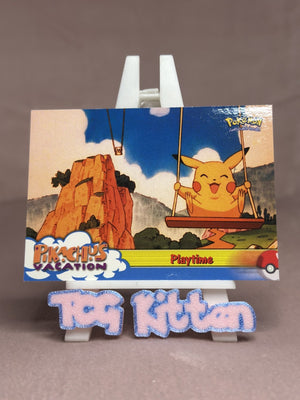 Pokemon Topps - Playtime - 57 - Blue Logo - Pikachu's Vacation - TCGKITTEN
