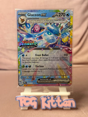 Glaceon ex 026/131 Surprise Stamped Sealed Prismatic Evolutions TCGKITTEN