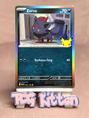 Zorua - 095/128 Common Holo ME: 30th Celebration NM Pokémon TCGKITTEN