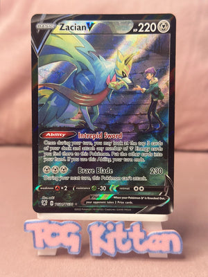Zacian V TG21/TG30 Card 'J' Astral Radiance Trainer Gallery  TCGKITTEN