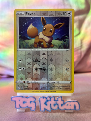 Eevee 130/185 Reverse Holo Vivid Voltage TCGKITTEN