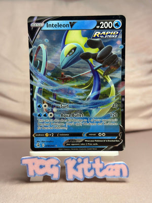 Inteleon V - 078/264 Ultra Rare Holo SWSH08: Fusion Strike NM Pokémon TCGKITTEN
