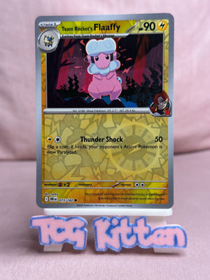 Team Rocket's Flaaffy 073/182 Reverse Holo Destined Rivals English TCGKITTEN