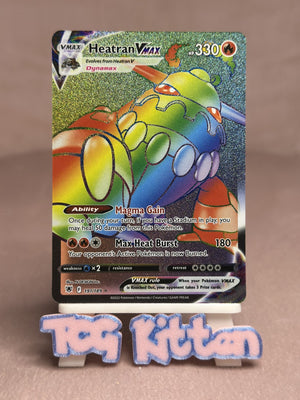 MINT ++ - Heatran VMAX - 191/189 - Rainbow Rare Astral Radiance - TCGKITTEN