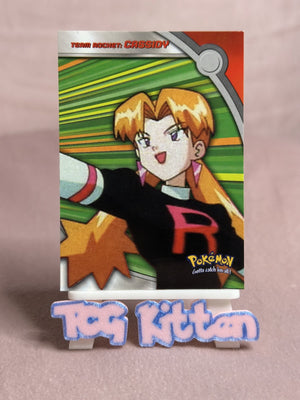 Team Rocket: Cassidy #HV5 N/Holo Topps Heroes & Villians Blue Pokémon TCGKITTEN