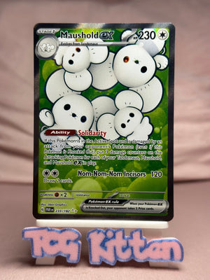Maushold ex - 233/182 Ultra Rare Holo SV04: Paradox Rift NM Pokémon TCGKITTEN