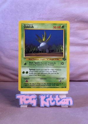 Oddish 58/64 Jungle Unlimited Common WOTC Pokemon - LP/MP - TCGKITTEN