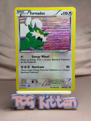 Tornadus - 108/113 Holo Rare Legendary Treasures MP Pokémon TCGKITTEN
