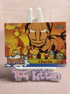 Pokemon Topps - A Great Day - 58 - Blue Logo - Pikachu's Vacation - TCGKITTEN