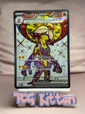 Toxtricity ex - 227/182 Ultra Rare Holo SV04: Paradox Rift NM Pokémon TCGKITTEN