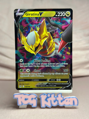 Giratina V - 130/196 Ultra Rare Holo SWSH11: Lost Origin NM Pokémon TCGKITTEN