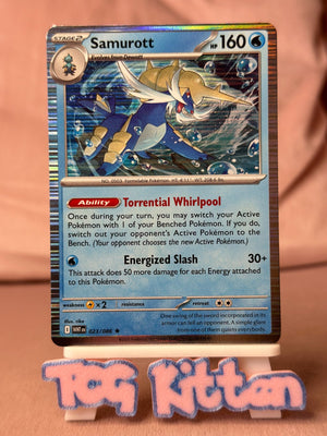 Samurott - 023/086 White Flare Holo Rare TCGKITTEN