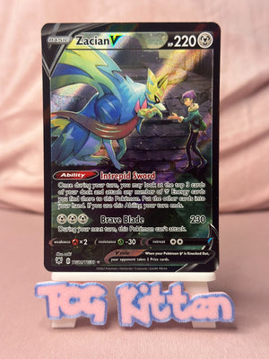Zacian V TG21/TG30 Card 'H' Astral Radiance Trainer Gallery TCGKITTEN