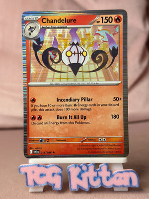 Chandelure - 018/086 White Flare Holo Rare TCGKITTEN