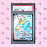 Load image into Gallery viewer, PSA 10 Glaceon Vmax 208/203 Evolving Skies Rainbow Rare TCGKITTEN