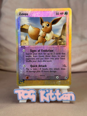 Eevee 63/100 Reverse Holo Sandstorm MP  TCGKITTEN