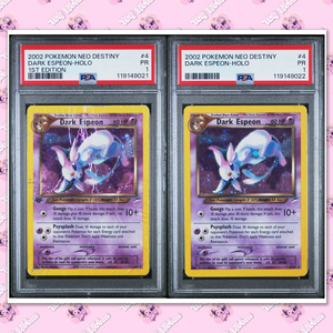 *Sequential* PSA 1 Dark Espeon 4/105 1st Edition Unlimited Neo Destiny TCGKITTEN