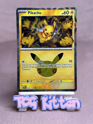 Pikachu - 044/128 Pikachu Rare 30th Celebration NM Pokémon TCGKITTEN