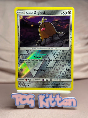 Alolan Diglett - 86/149 Common Reverse Holo SM Base Set MP Pokémon TCGKITTEN