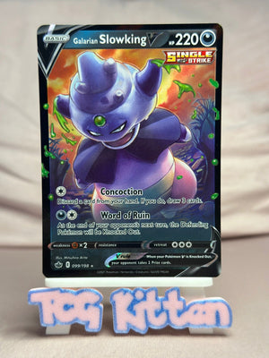 Galarian Slowking V - 099/198 Ultra Rare Holo Chilling Reign Pokémon TCGKITTEN