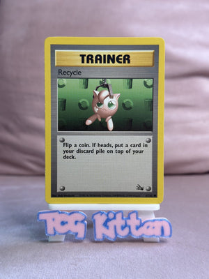 Recycle - 61/62 - Fossil - Pokemon - Trainer - WOTC - NP/LP - TCGKITTEN