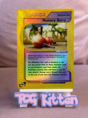 Memory 128/147 Berry Reverse Holo Aquapolis NM TCGKITTEN