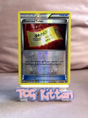 Reserved Ticket 147/162 Uncommon Reverse Holo XY - BREAKthrough MP - TCGKITTEN