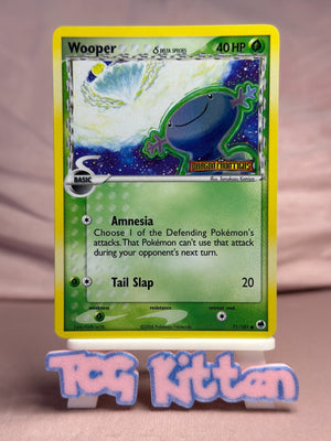 Wooper 71/101 Reverse Holo Stamped 2006 EX Dragon Frontiers LP TCGKITTEN