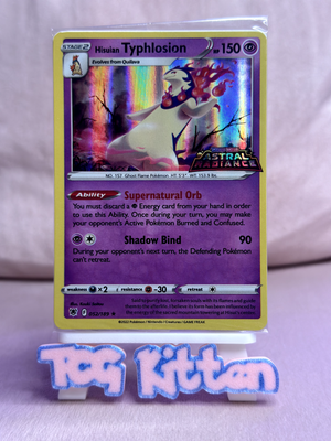 Hisuian Typhlosion 052/189 - Pokemon Astral Radiance Stamp SEALED - TCGKITTEN