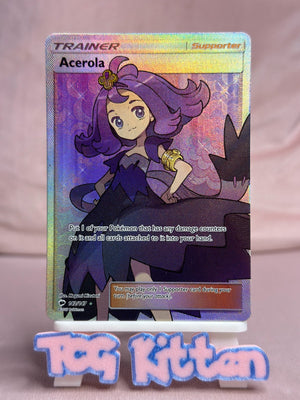 Acerola 142/147 Card 'B' Sun & Moon Burning Shadows Ultra Rare LP TCGKITTEN