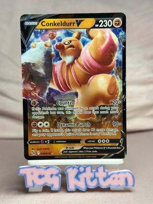 Conkeldurr V - 040/078 Ultra Rare Holo Pokemon GO NM Pokémon TCGKITTEN