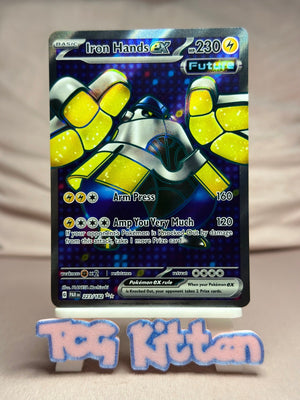 Iron Hands ex - 223/182 Ultra Rare Holo SV04: Paradox Rift NM Pokémon TCGKITTEN