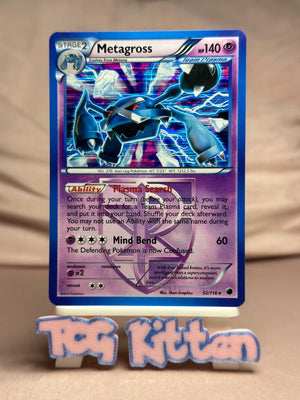 Metagross (Team Plasma) - 52/116 Holo Rare Plasma Freeze MP Pokémon TCGKITTEN