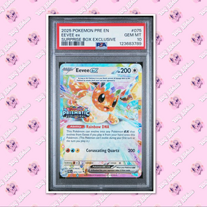 PSA 10 Eevee EX 075/131 | Prismatic Evolutions Surprise Box Stamped TCGKITTEN