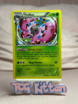 Vivillon - 15/162 Holo Rare XY - BREAKthrough MP Pokémon TCGKITTEN