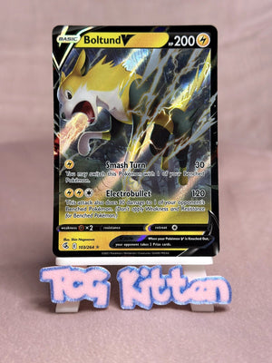 Boltund V - 103/264 Ultra Rare Holo SWSH08: Fusion Strike NM Pokémon TCGKITTEN