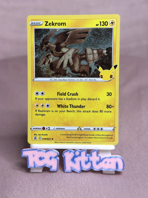 Zekrom - 010/025 Holo Rare Celebrations NM Pokémon TCGKITTEN
