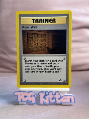 MINT + | Ruin Wall 74/75 | Uncommon | Neo Discovery | WOTC | Pokemon | TCGKITTEN