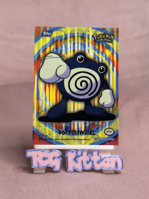 Poliwhirl #61 - Sticker 3 / 10 - Pokemon Topps Series 2 TV Animation - TCGKITTEN