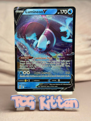 Lumineon V - 040/172 Ultra Rare Holo  Brilliant Stars MP Pokémon TCGKITTEN