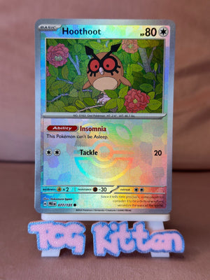 Hoothoot 077/131 Master Ball Reverse Holo Prismatic Evolutions TCGKITTEN