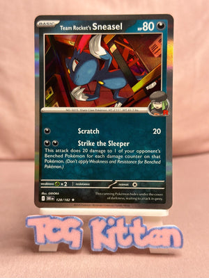 Team Rocket's Sneasel 128/182 Holo Destined Rivals English TCGKITTEN