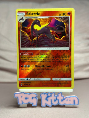 Salazzle - 16/145 Rare Reverse Holo SM - Guardians Rising MP Pokémon TCGKITTEN
