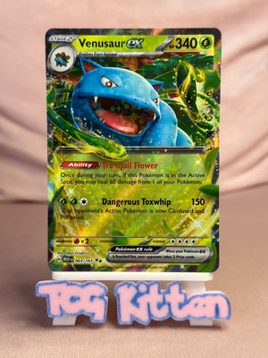 Venusaur ex 003/165 151 SV English Double Rare  TCGKITTEN