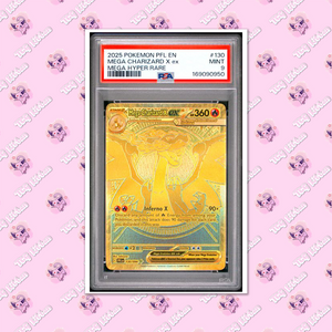 PSA 9 Mega Charizard X EX 130/094 Ultra Rare Phantasmal Flames TCGKITTEN