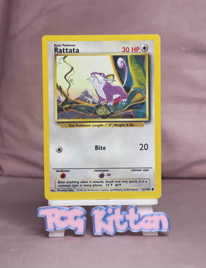 MINT - Rattata - 61/102 - Common Non Holo - Base Set - Pokemon - TCGKITTEN