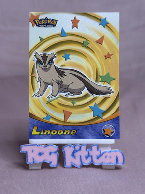 Linoone #48 - 2003 Topps Pokemon Advanced - Red Logo - Non-Holo - TCGKITTEN