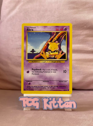 Abra 43/102 Base Set Common - Pokemon - MP/LP - TCGKITTEN