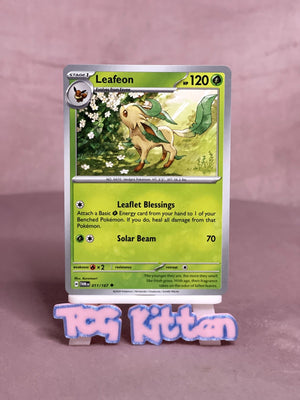Leafeon - 011/167 Uncommon SV06: Twilight Masquerade NM Pokémon TCGKITTEN