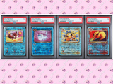 Load image into Gallery viewer, PSA 1 Eevee Vaporeon Jolteon Flareon Legendary Collection Reverse Holo TCGKITTEN